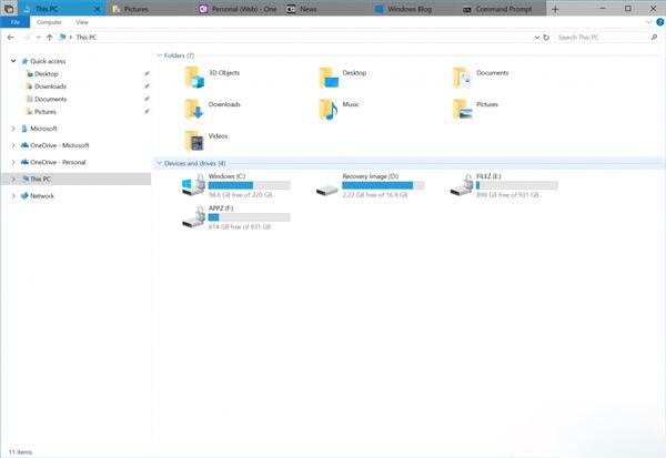 Win10 Build 17618 Sets功能特性一览表