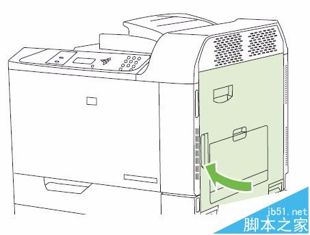 惠普HP CP6015激光打印机纸槽卡纸该怎么取出?