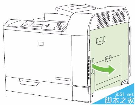 惠普HP CP6015激光打印机纸槽卡纸该怎么取出?