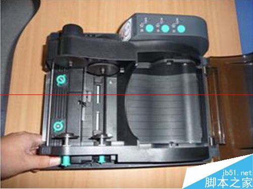 Godex G530U条码打印机怎么更换安装碳带？