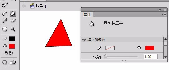 flash CS6怎么制作一个三角形变成长方形的动画?