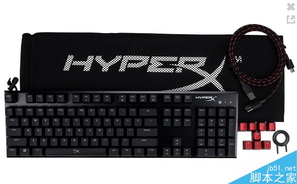 金士顿HyperX全新游戏机械键盘发布:采用樱桃青轴