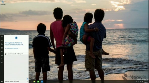 Win10新开始菜单和Cortana曝光    现场截图图赏