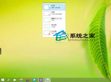 Win10任务管理器性能小窗口模式查看性能信息教程